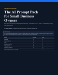 The AI Prompt Pack for Small Business Owners cover
